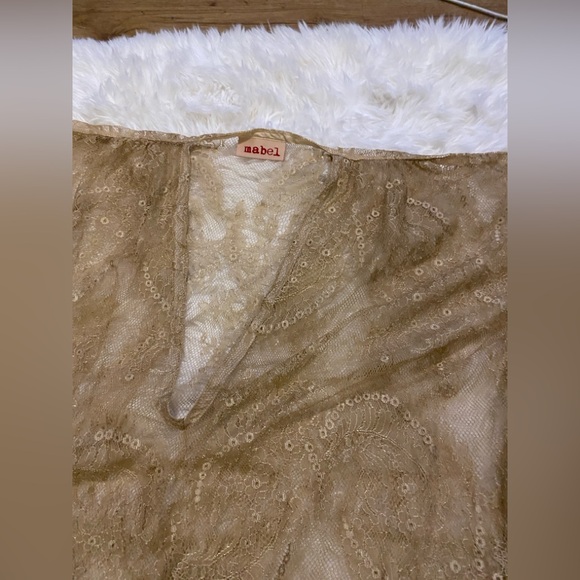 Brown and Gold Sheer Cover Up - Picture 9 of 14